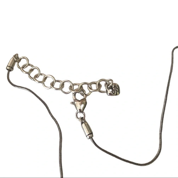 Brighton Rhythms Reversible Gold Black Pendant Necklace. Crystals Silver Plated - Picture 3 of 7